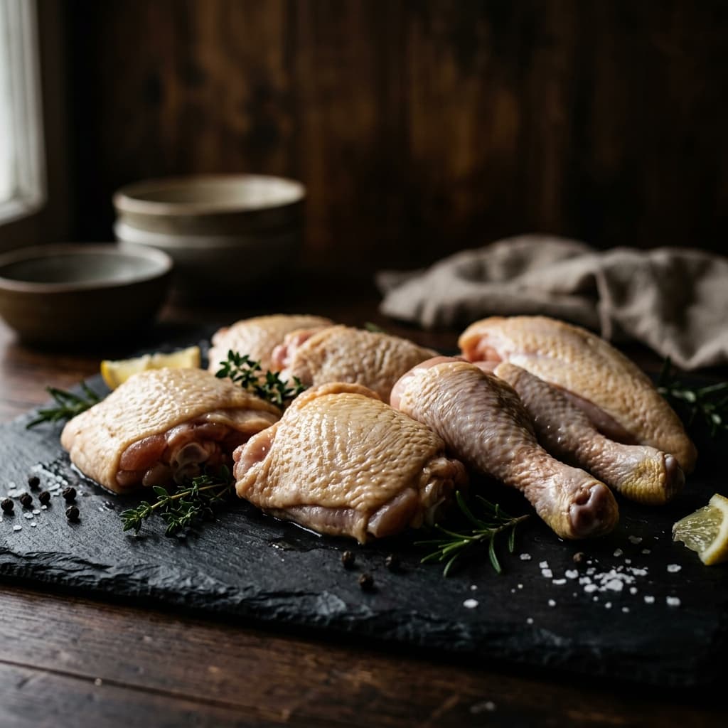 Carcasas de pollo de campo
